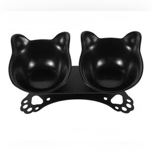 Two Dish off the ground Cat bowl (or dog who doesn’t give a %!@&)